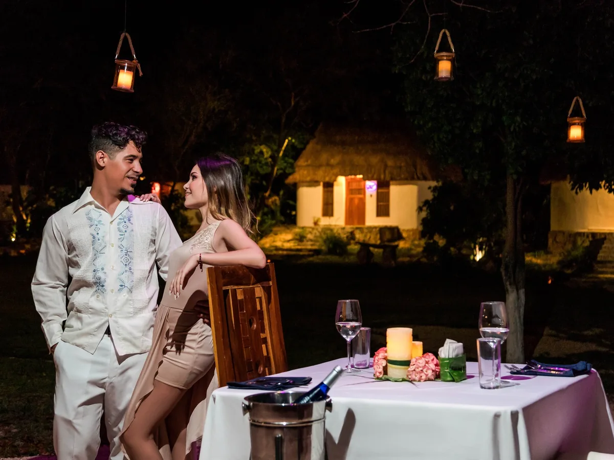 Noche romántica en la hacienda